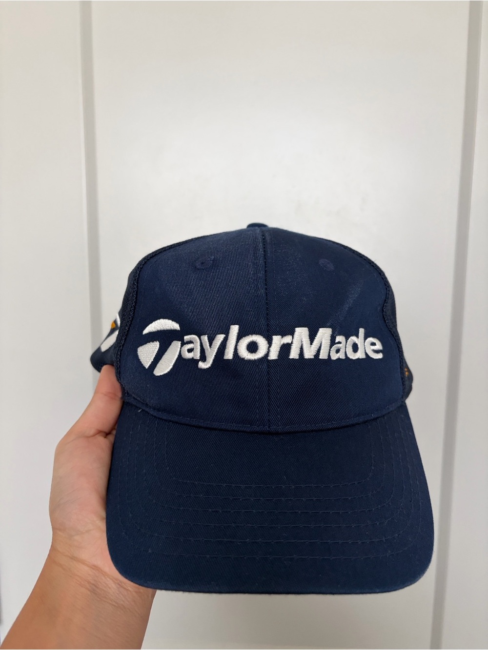 TAYLORMADE EMBROIDERED LOGO GOLF HAT NAVY MEN’S OS